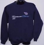 Blue and White Script Sweatshirt by Reebok